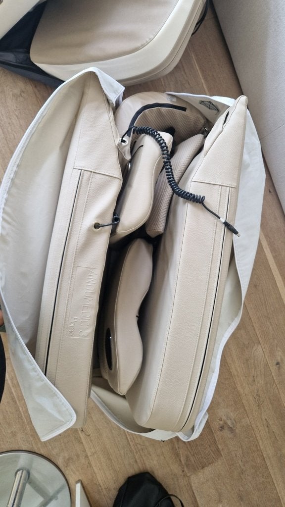 Système massage HHP AnduMedic 3 Home + table + 2 sacs, Enlèvement, Comme neuf, Chaise de massage ou Coussin