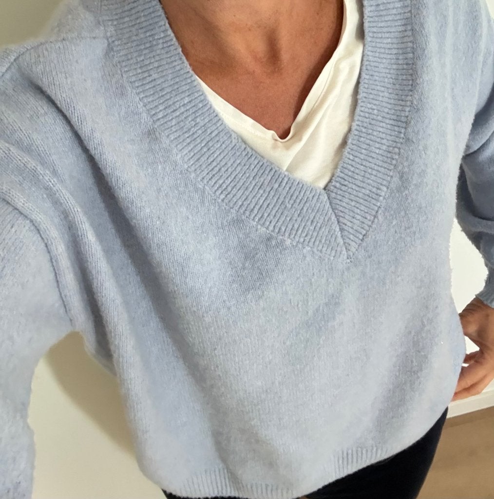 Hollister trui maat medium, Kleding | Dames, Truien en Vesten, Blauw, Gedragen, Hollister, Ophalen
