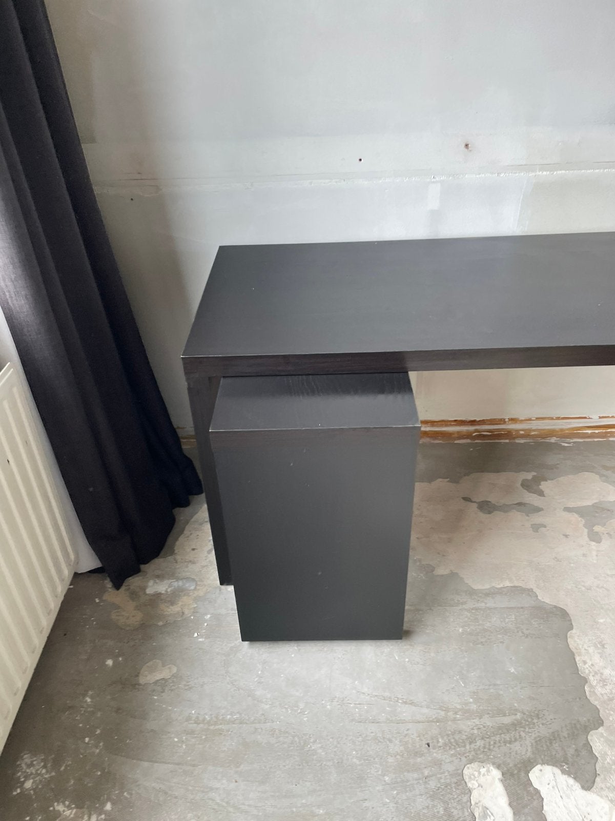 Bureau, Huis en Inrichting, Ophalen, Zwart, Gebruikt, Hout