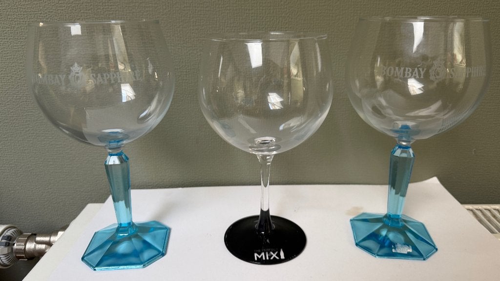3 verres à gin, Enlèvement ou Envoi, Utilisé