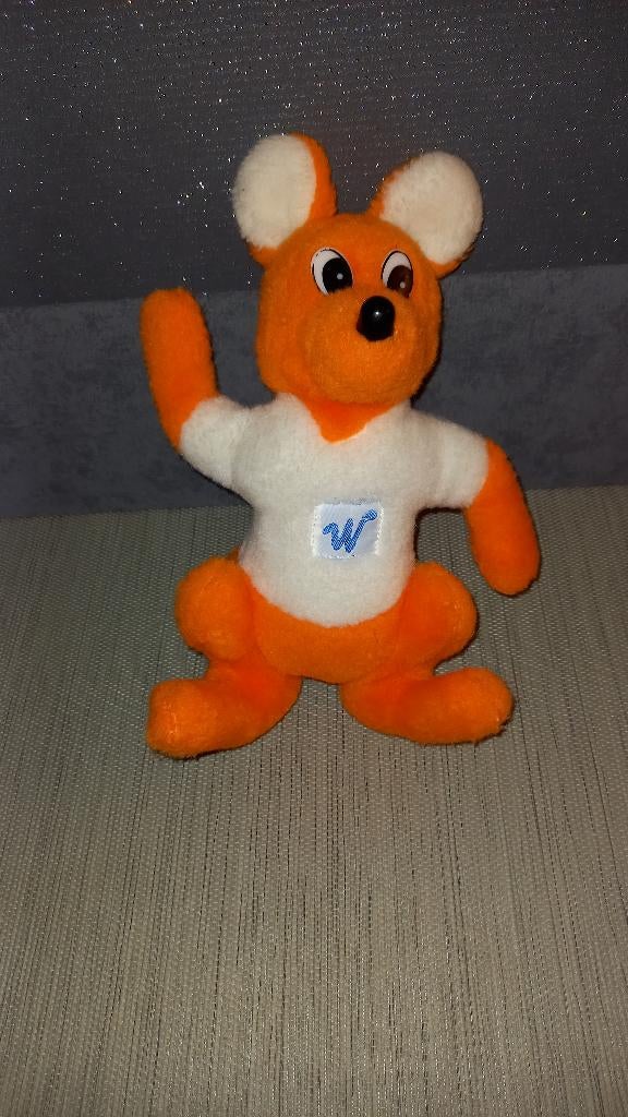 Peluche vintage Walibi, Enfants & Bébés, Enlèvement ou Envoi, Utilisé, Orange