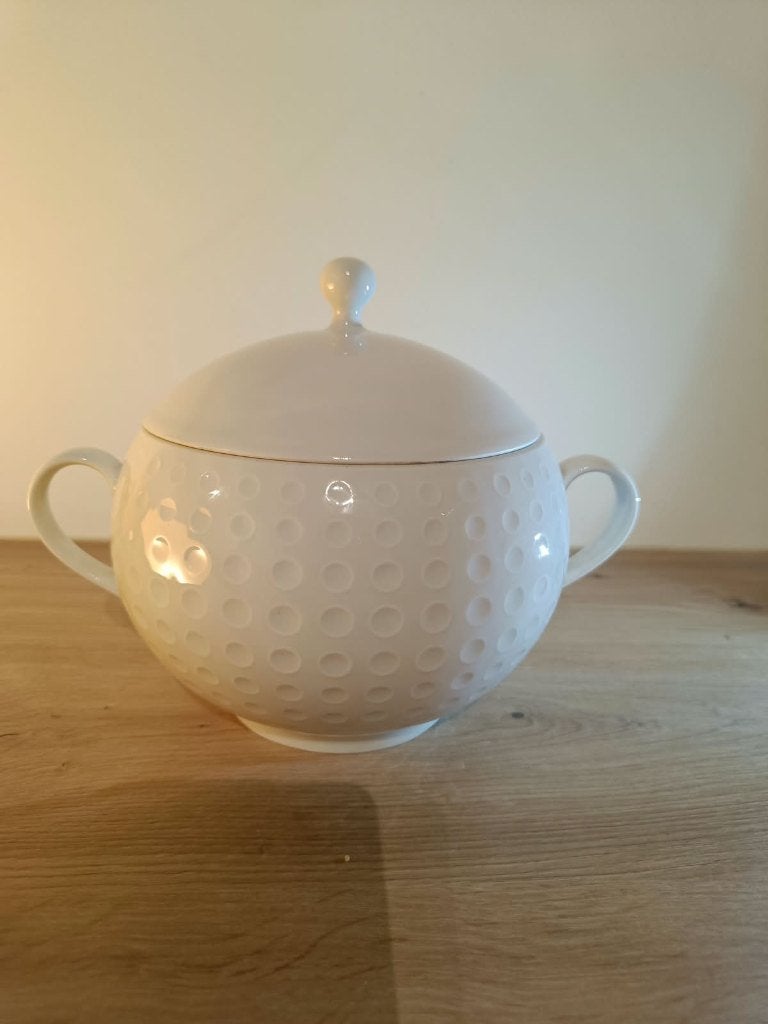 Vintage Arzberg Golfball terrine H.Löffelhardt 60ies design, Antiek en Kunst, Ophalen of Verzenden