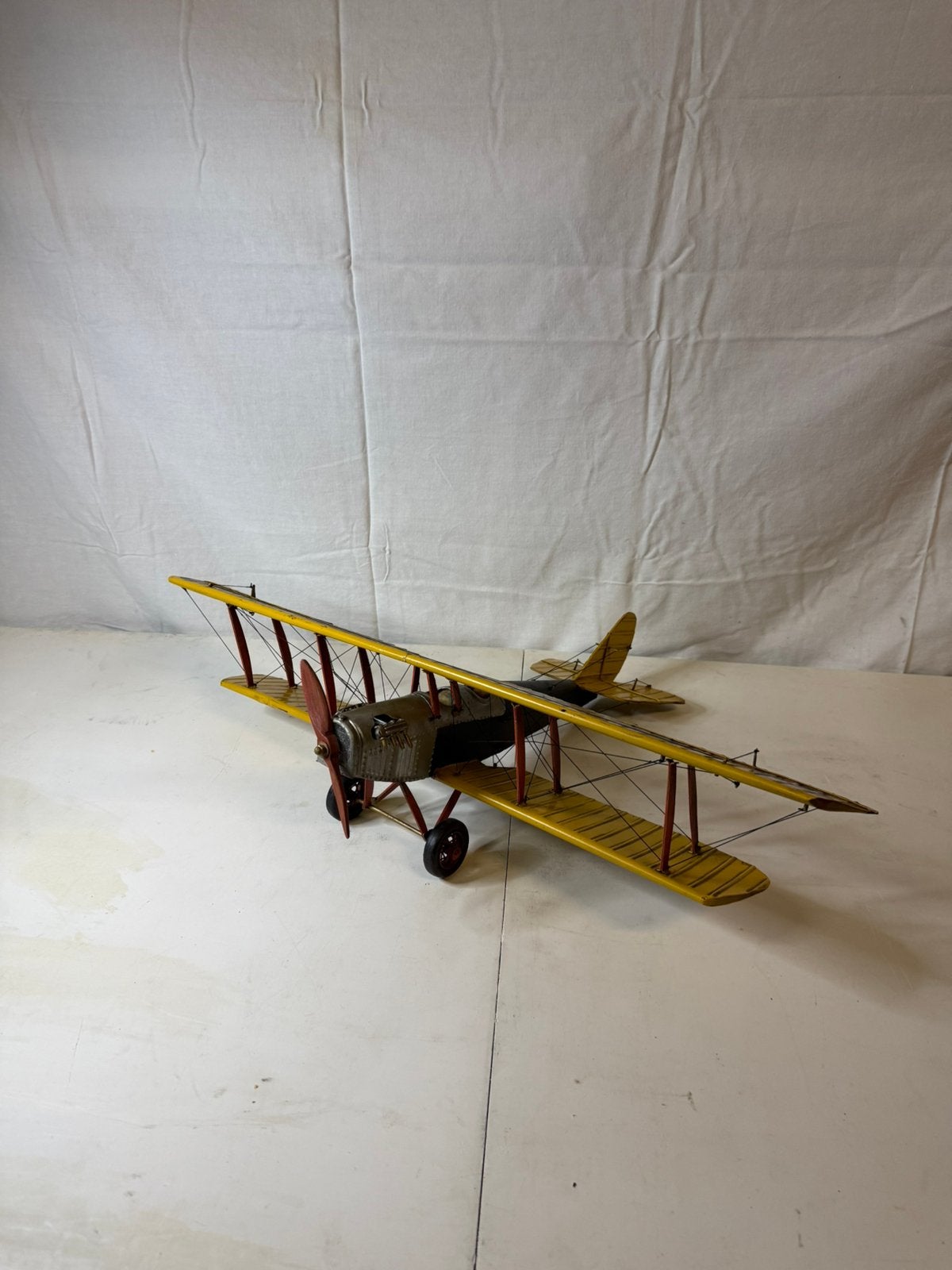 Decoratief Vintage Dubbeldekker Vliegtuig Model | JN-7H, Ophalen