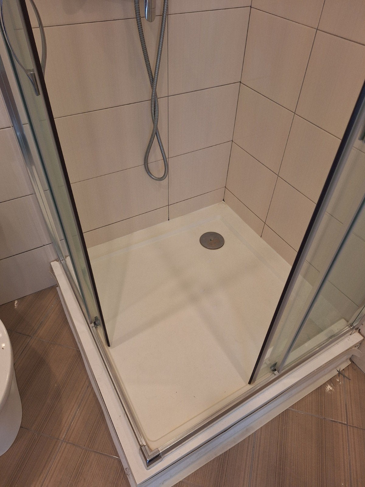 bac douche + porte vitrée coulisante douche +, toilette, Enlèvement