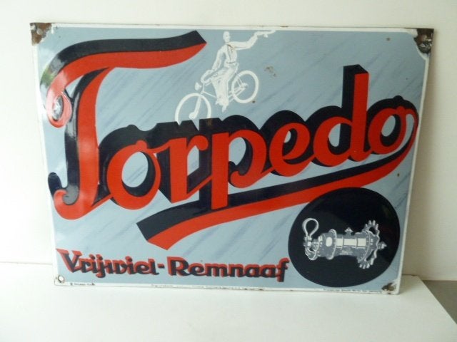 plaque émaillée vélo ancien, oldtimer vintage, publicité, Collections, Enlèvement ou Envoi