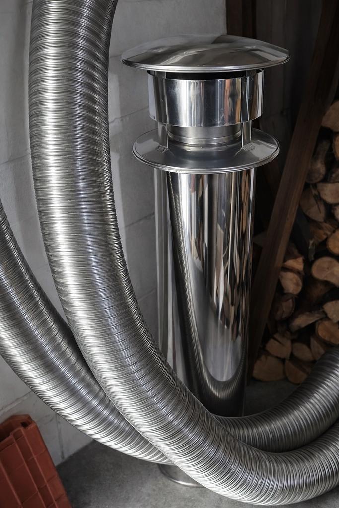 RVS schouw / rookkanaal + flexibel – NIEUW, Ophalen, Zo goed als nieuw