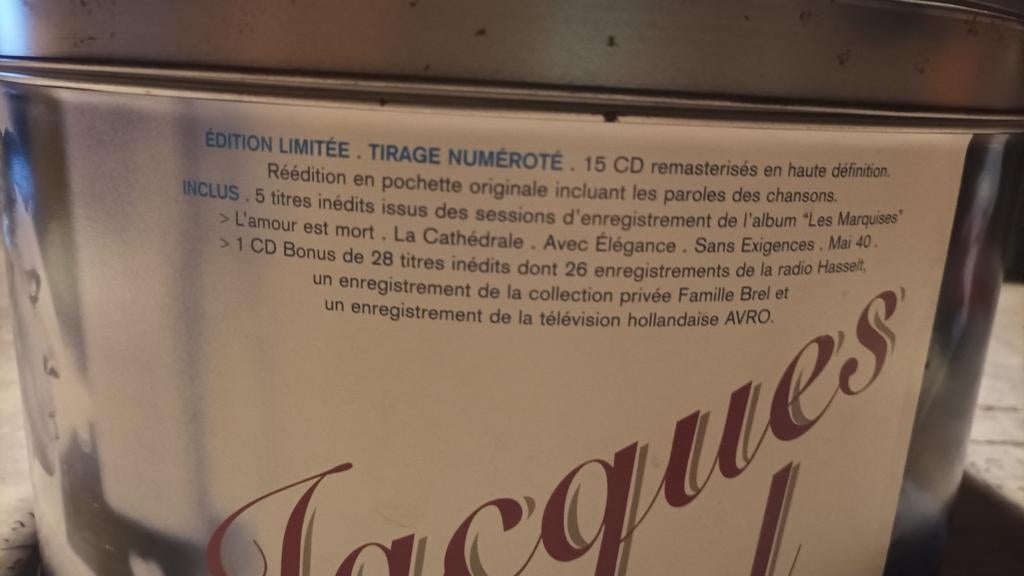 Coffret CD Jacques Brel, Enlèvement, Utilisé
