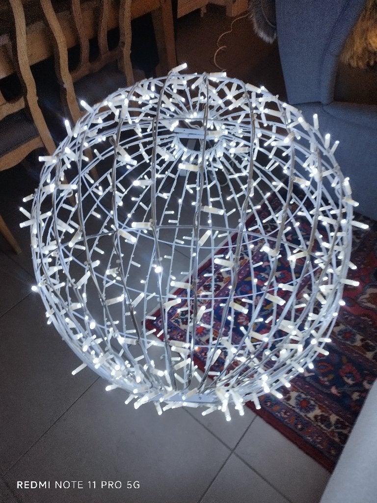 Grote lichtbol voor Kerstmis of voor interieurdecoratie, Ophalen, Gebruikt