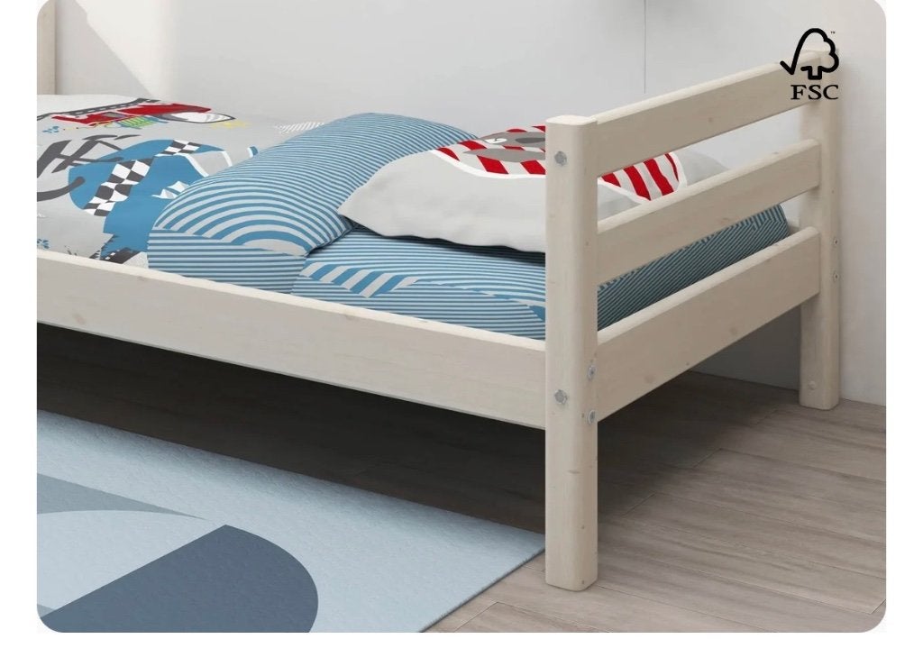 Lit : cadre et sommier Flexa 90x 200 + armoire, Enfants & Bébés, 85 à 100 cm, Enlèvement, 180 cm ou plus, Neuf