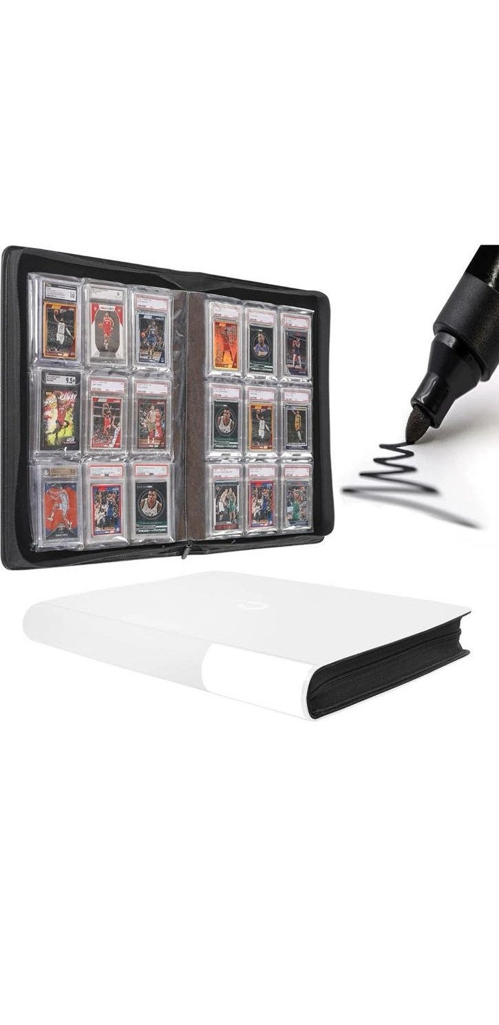 D DACCKIT 9-Pocket Slab Binder PSA BGS SGC White, Enlèvement ou Envoi, Neuf, Carte(s) à jouer