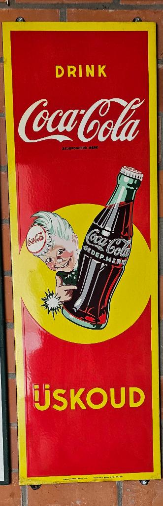 Coca Cola, Ophalen, Gebruikt, Reclamebord