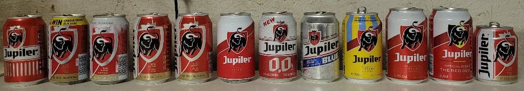 Lot de 12 Canettes Jupiler Collection, Enlèvement ou Envoi, Utilisé, Autres types, Jupiler