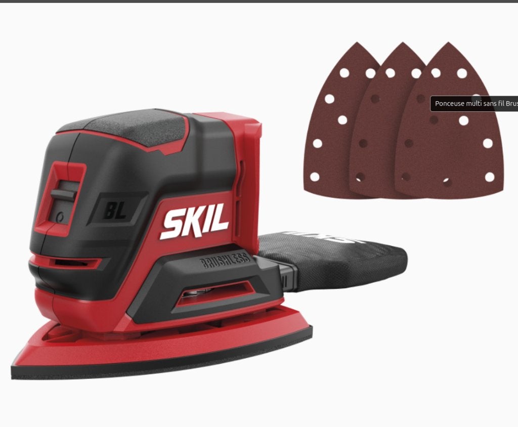Ponceuse sans fil Brushless SKIL , 20V, Neuf en boite, Bricolage & Construction, Enlèvement ou Envoi, Neuf, Moins de 600 watts