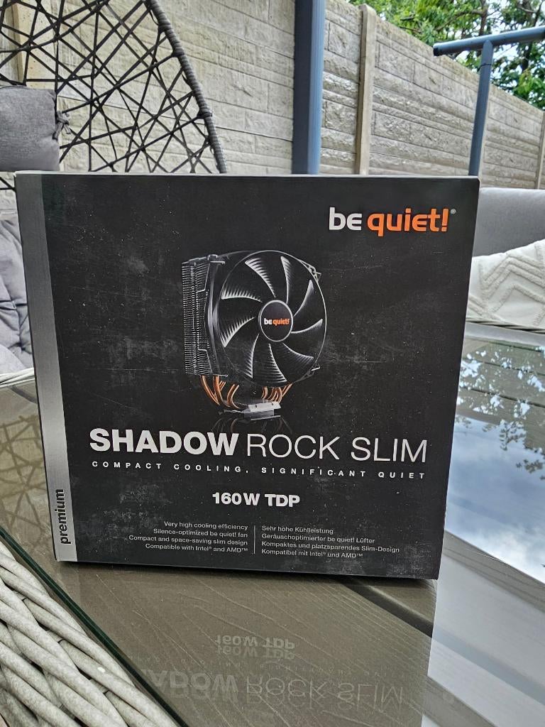 cpu cooler be quiet shadow rock slim, Computers en Software, Computerkoelers, Ophalen, Nieuw, Luchtkoeling