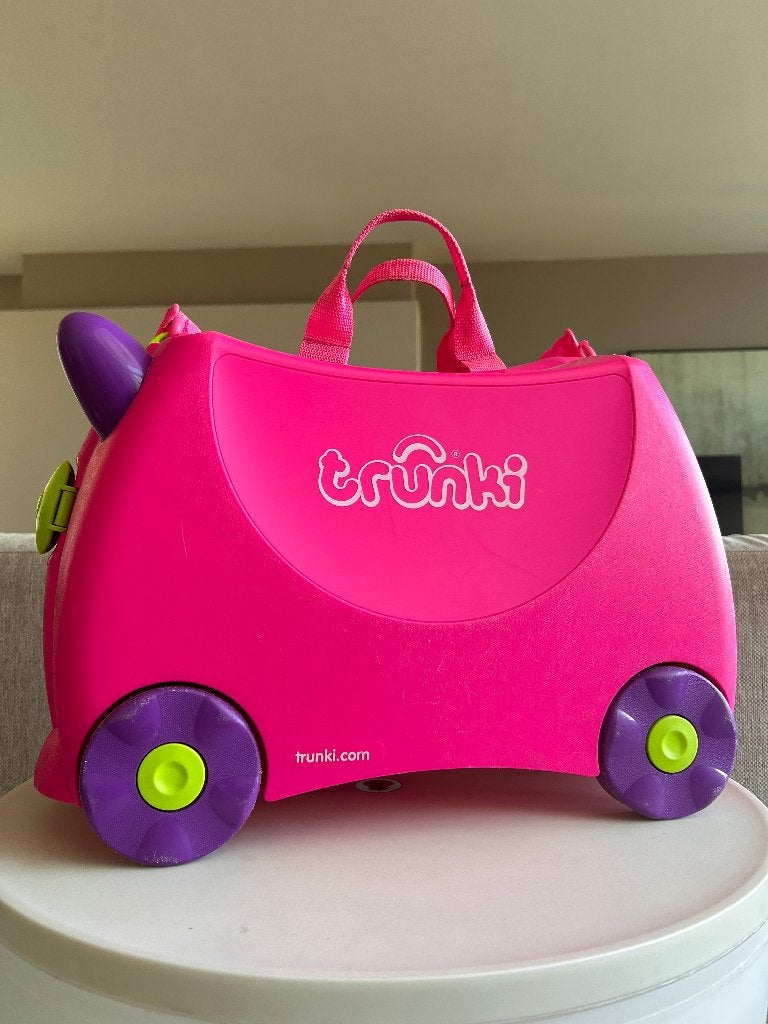 Kindervalies Trunki, Handtassen en Accessoires, Koffers, Gebruikt, Hard kunststof, Minder dan 50 cm, Minder dan 35 cm