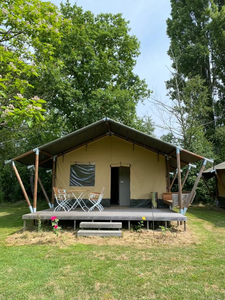 Glamping tent 4pers, Ophalen, Zo goed als nieuw, Tot en met 4