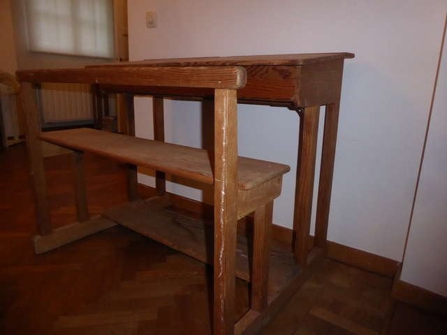 schoolbankje, Huis en Inrichting, Bureaus, Ophalen, Opbergruimte, 103 cm, Hout