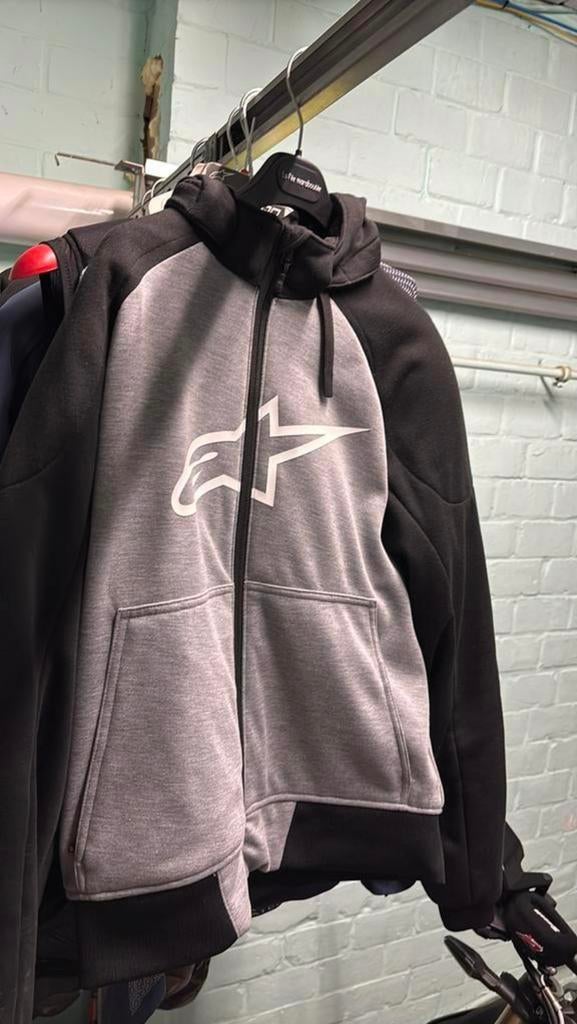 alpinestarsGrey sport hoodie Maat S, Ophalen, Nieuw zonder kaartje, Heren, Jas | textiel
