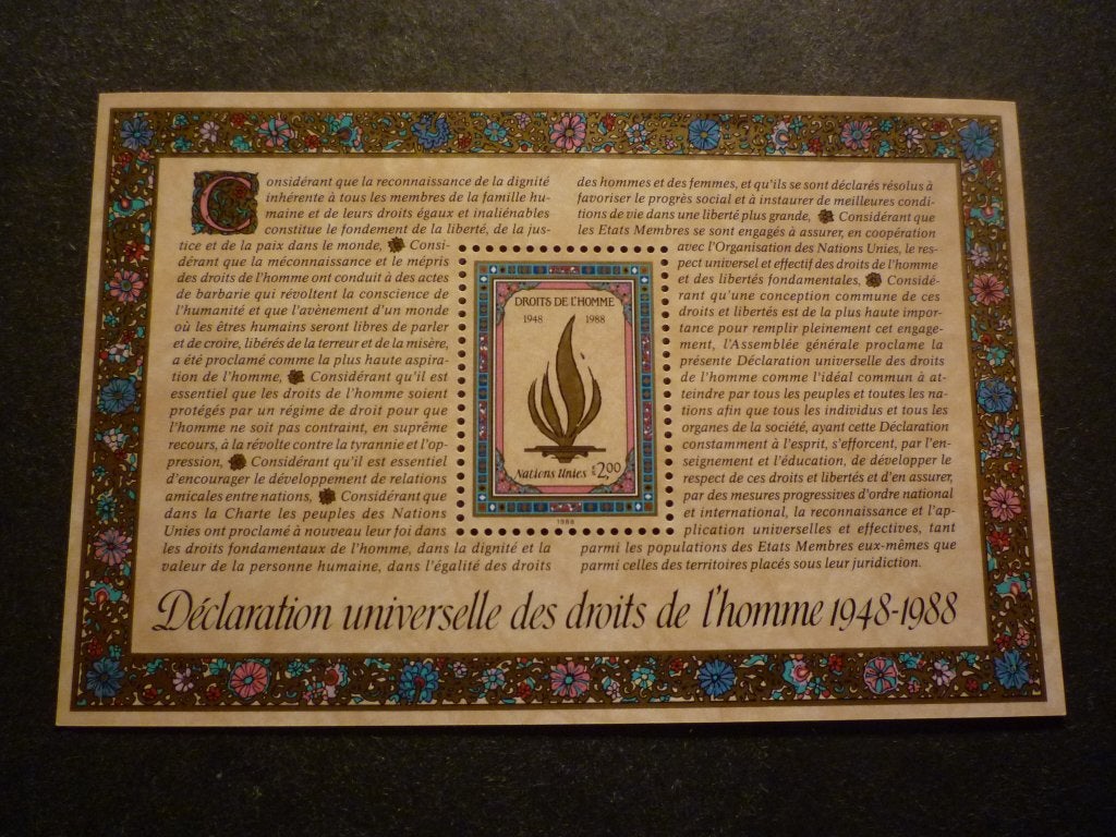 UNO/ONU (Geneve) 1988 Mi NT-GE BL 5(o) Gestempeld, Postzegels en Munten, Verzenden, Gestempeld