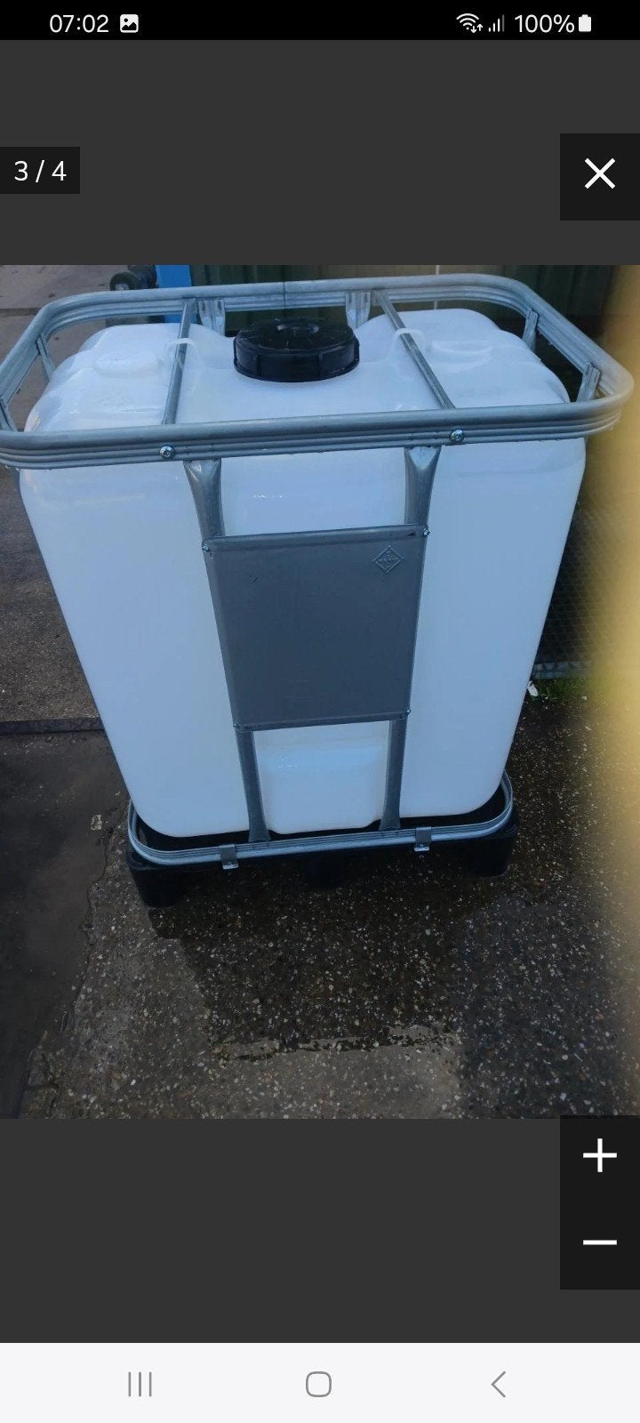 ibc vat 300 liter, Tuin en Terras, Ophalen, Gebruikt