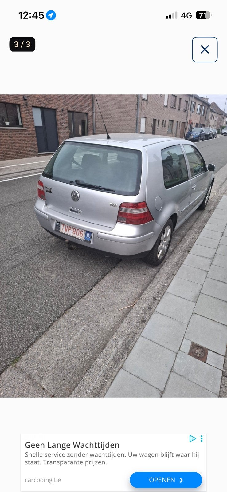 Golf 4 la7w 1900 tdi onderdelen, Enlèvement