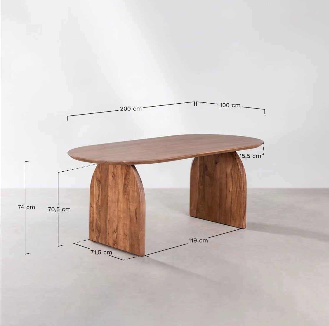 Table de salle a manger Noyer, 150 à 200 cm, Cinq personnes ou plus, Enlèvement, Utilisé