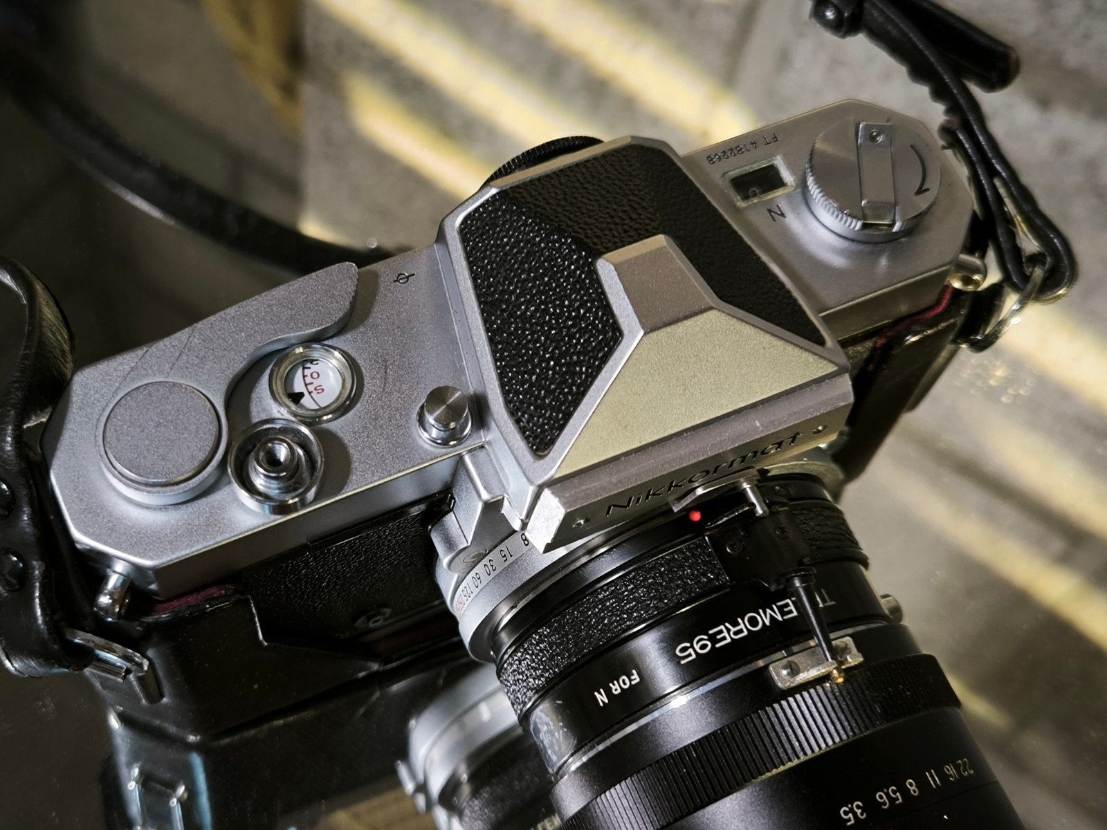Appareil photo argentique Nikkormat FTN+ Téléobjectif Solig, Enlèvement ou Envoi, Utilisé, Reflex miroir, Nikon