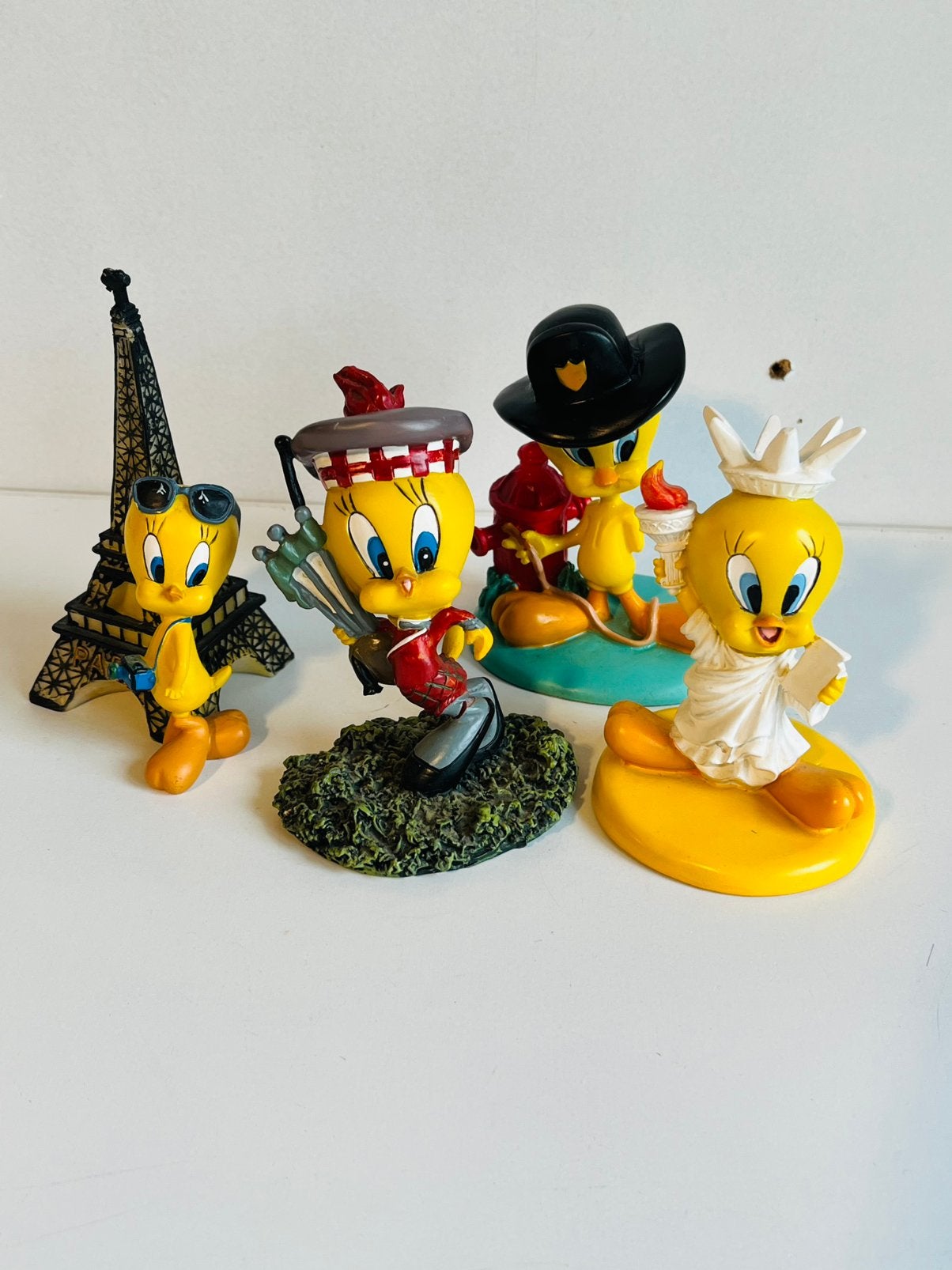 Lot 4 figurines Titi (Looney Tunes) en résine - Parfait état, Collections, Enlèvement ou Envoi, Comme neuf