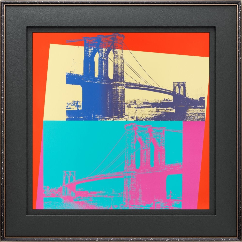 Andy Warhol Brooklyn Bridge, Antiek en Kunst, Kunst | Litho's en Zeefdrukken, Ophalen of Verzenden