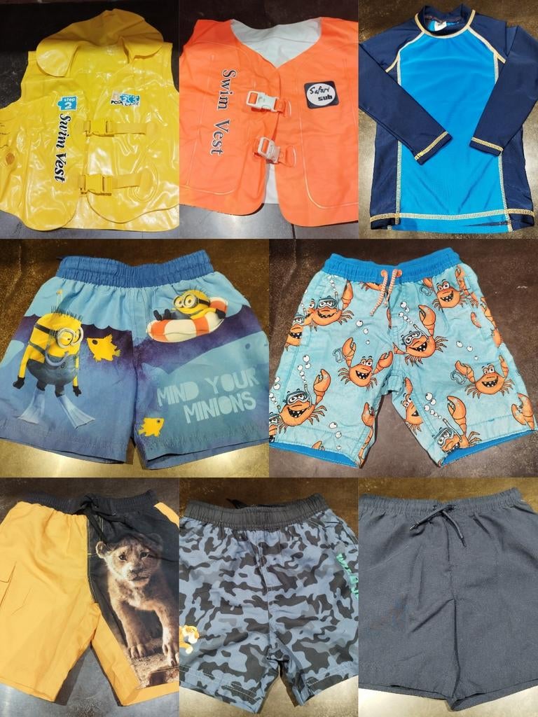 Strandset voor jongens van 5-7 jaar oud - shorts + anti-UV +, Kinderen en Baby's, Kinderkleding | Kinder-zwemkleding, Jongen, Ophalen