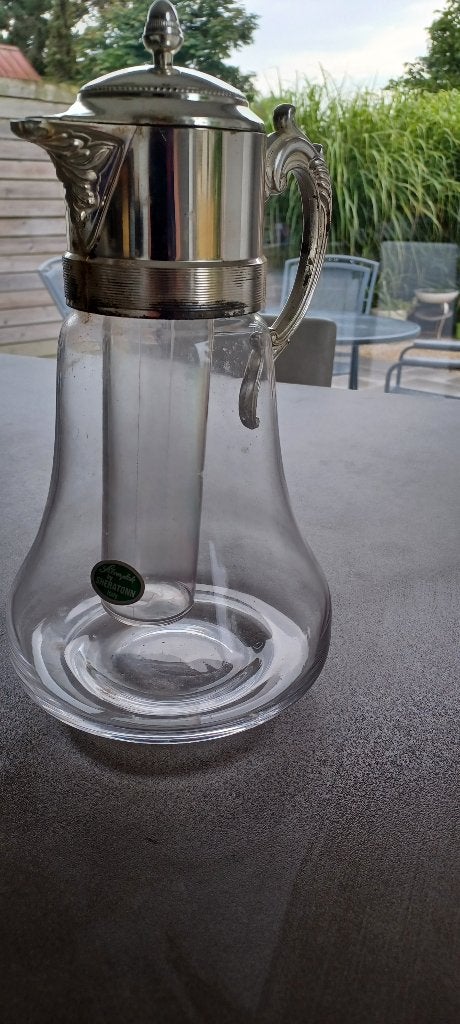 Verzilverde koffie/theepot, Huis en Inrichting, Ophalen, Zo goed als nieuw, Theepot