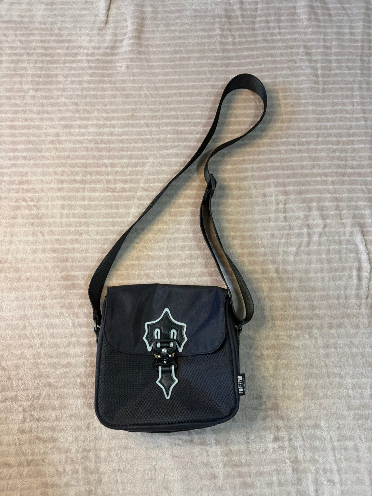 Sacoche Trapstar Irongate Crossbody Bag - Noire, Autres marques, Cuir, Comme neuf, Noir
