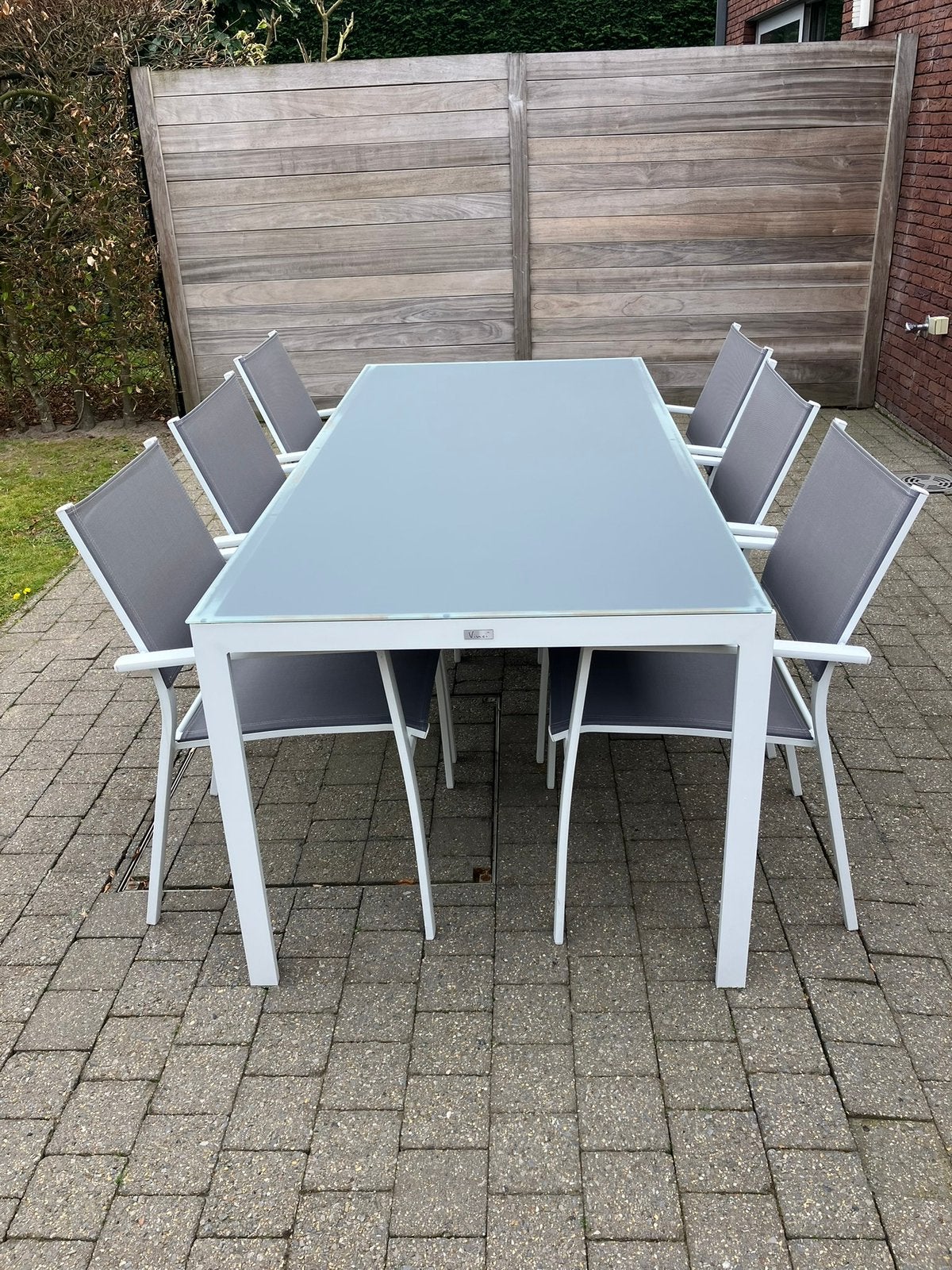 Table de jardin et 6 chaises, Enlèvement, Comme neuf