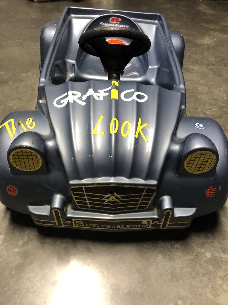 gocart  2 pk, Auto's, 2CV, Cabriolet, Blauw, Particulier