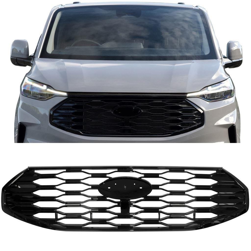 Sport Grill Glans Zwart Voor Ford Transit Custom Vanaf 2023, Verzenden