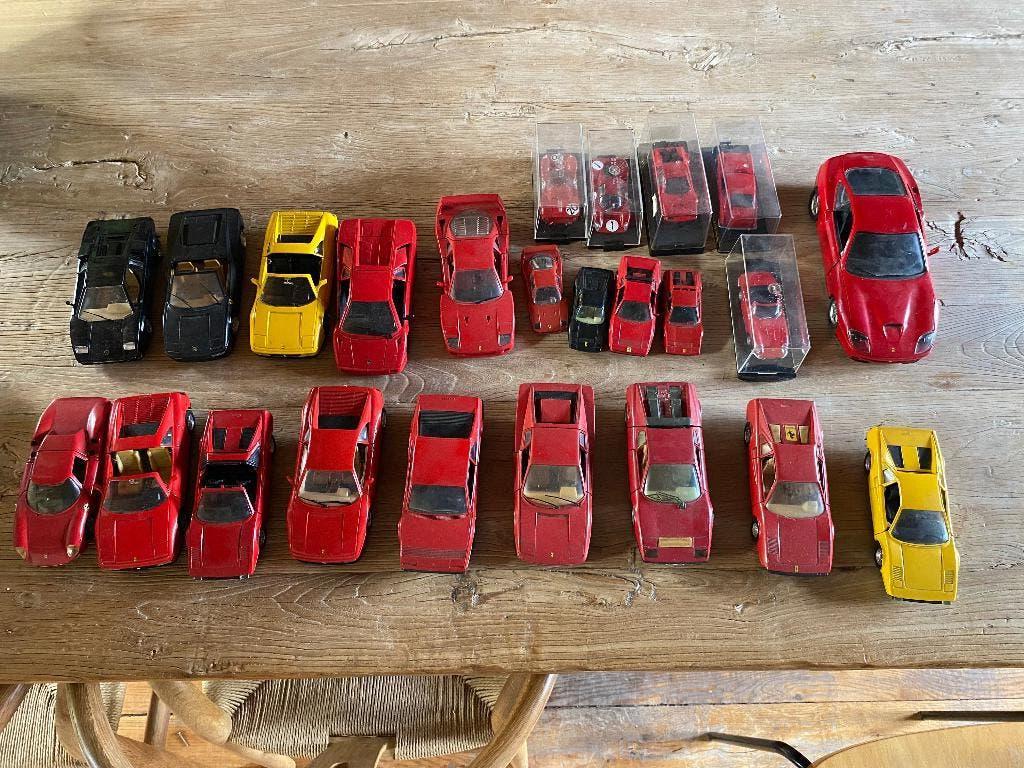 24 Ferrari's en Lambo oa Bburago, Ophalen, Gebruikt