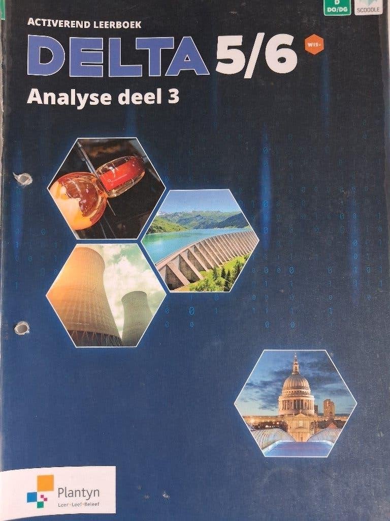 Delta 5/6 Analyse Activerend leerboek deel 3, Livres, Livres scolaires, Enlèvement ou Envoi, Utilisé, Secondaire, Mathématiques A