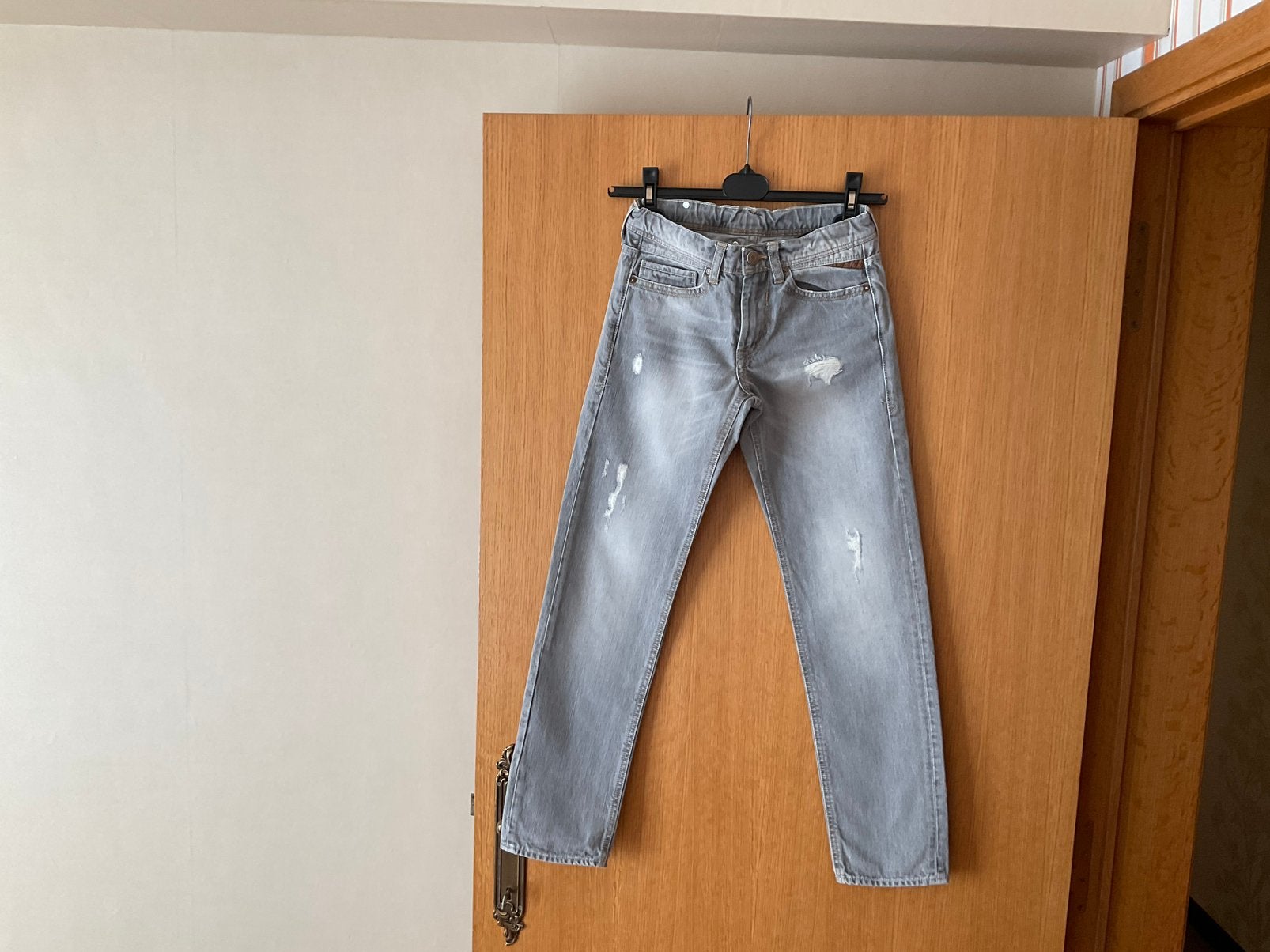 Grijze jeansbroek, Enfants & Bébés, Vêtements enfant | Taille 140, Enlèvement ou Envoi, Utilisé, Garçon, Pantalon