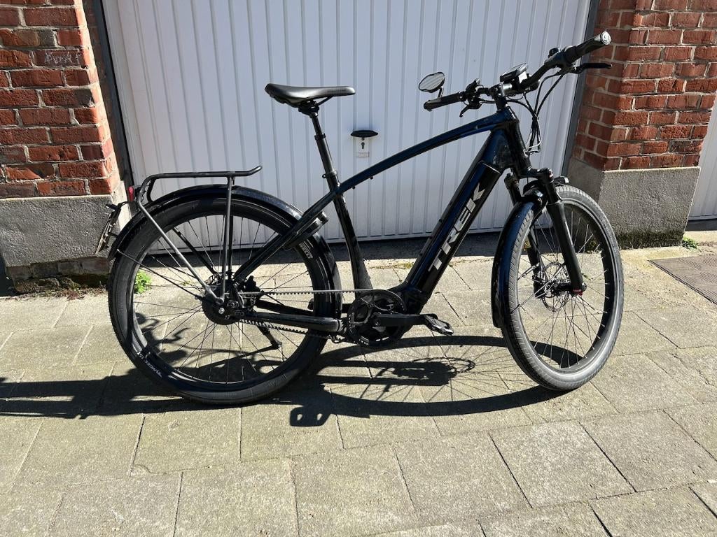 Trek Allant+ 9S - SpeedPedelec - Black/Alpine Blue, Vélos & Vélomoteurs, Autres marques, 50 km par batterie ou plus, Utilisé, Enlèvement