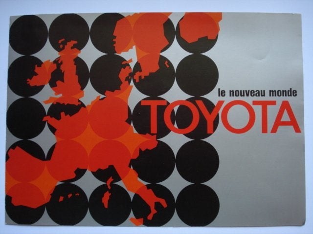 Toyota le nouveau monde 1972 Brochure Catalogue Prospekt, Verzenden, Gelezen, Toyota