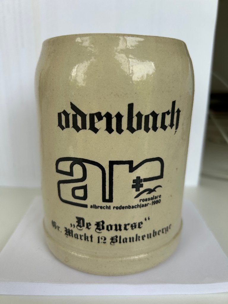 Chope Kroes Stenen Bierpot Bierpul 1980 Rodenbach 0,5 l, Ophalen of Verzenden, Zo goed als nieuw, Pul(len), Overige merken