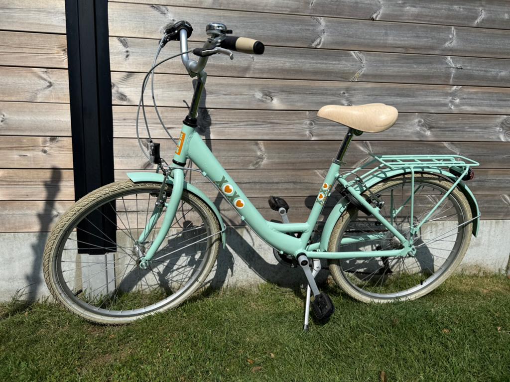 Mooie degelijke meisjes fiets 24 inch. Merk Bikefun., Fietsen en Brommers, Fietsen | Meisjes, Ophalen, 24 inch, Velgrem, Versnellingen