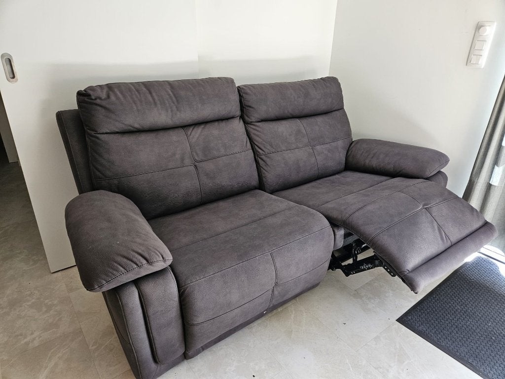 2 zit met 2 electrische relaxfuncties, Ophalen, 150 tot 200 cm, Tweepersoons, 75 tot 100 cm