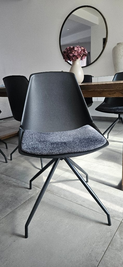 6 chaises xooon, Maison & Meubles, Chaises, Contemporain, Enlèvement, Noir, Cinq, Six Chaises ou plus
