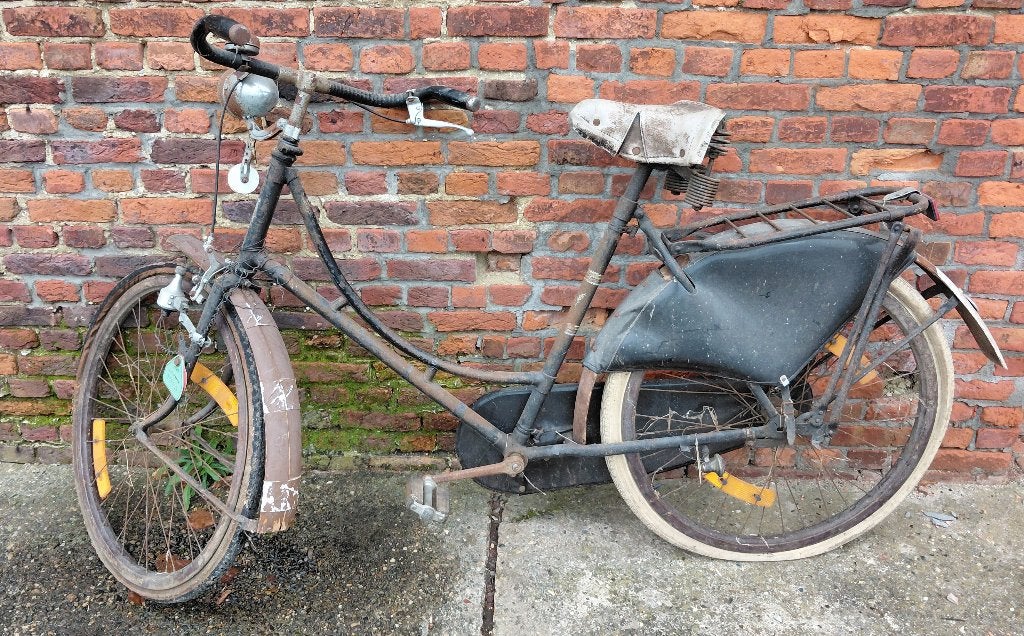 oude fiets (restauratieproject), Enlèvement