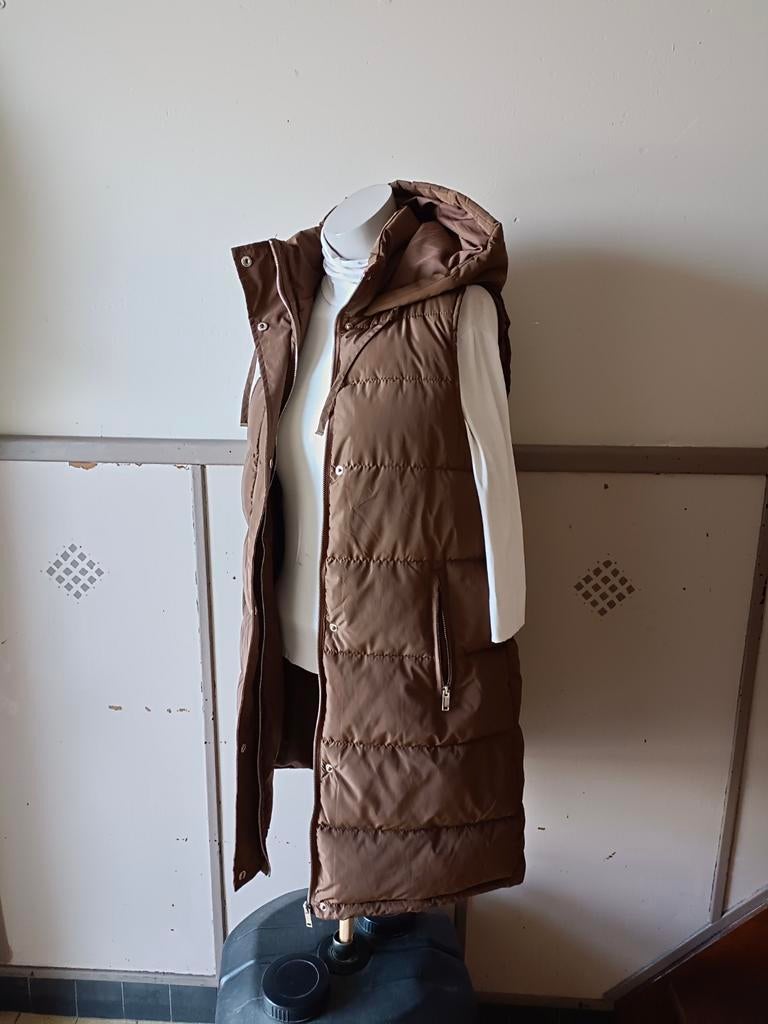 Veste longue gilet 38, Enlèvement ou Envoi, Comme neuf, Taille 38/40 (M), Brun