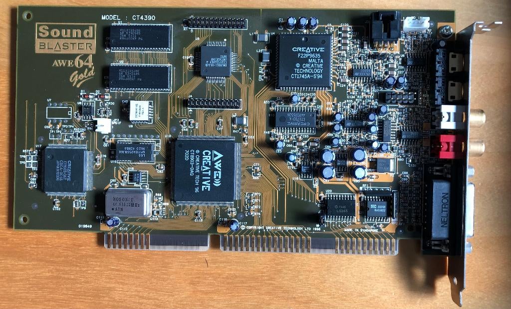Creative Labs Sound Blaster AWE64 GOLD (CT4390) (ISA), Computers en Software, Geluidskaarten, Nieuw, Intern, Ophalen