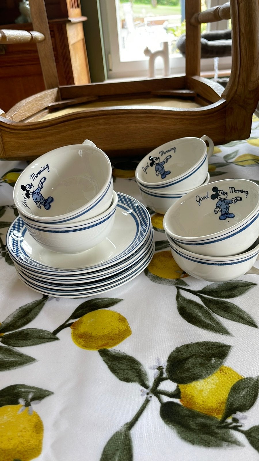 6 tasses et 6 sous  tasses royal boch donaldson, Ophalen of Verzenden