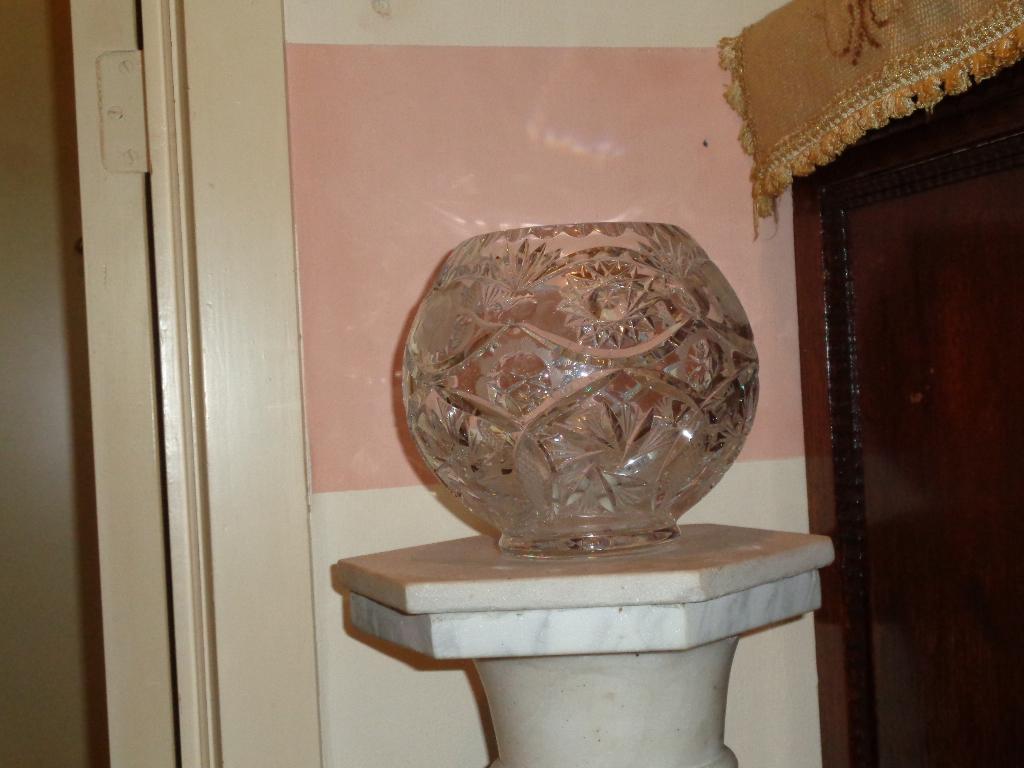 Oude Bohemia kristallen bolvaas Boheems kristal, Ophalen