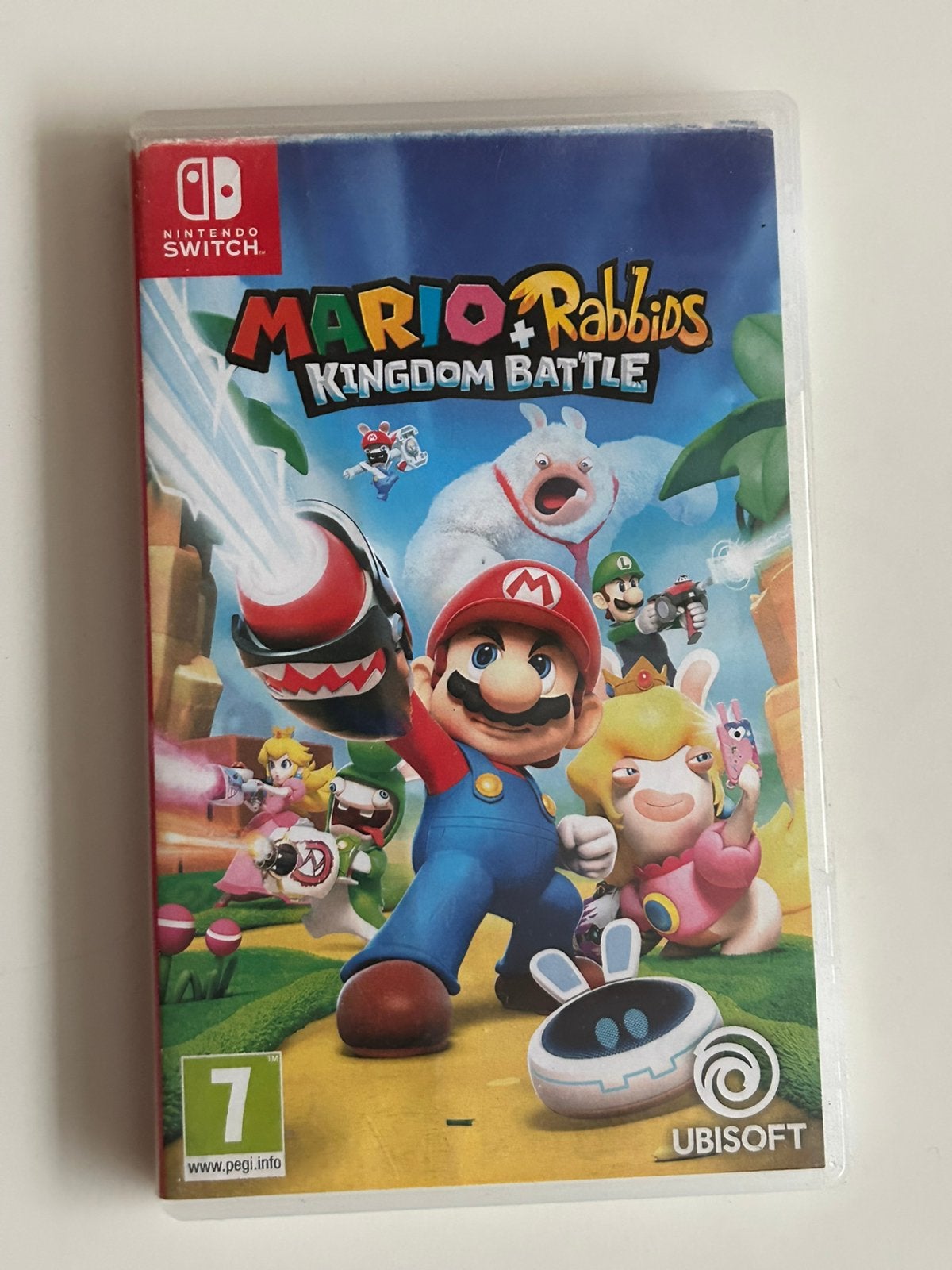 Nintendo switch mario + rabbids kingdom battle, Games en Spelcomputers, Ophalen of Verzenden, Gebruikt